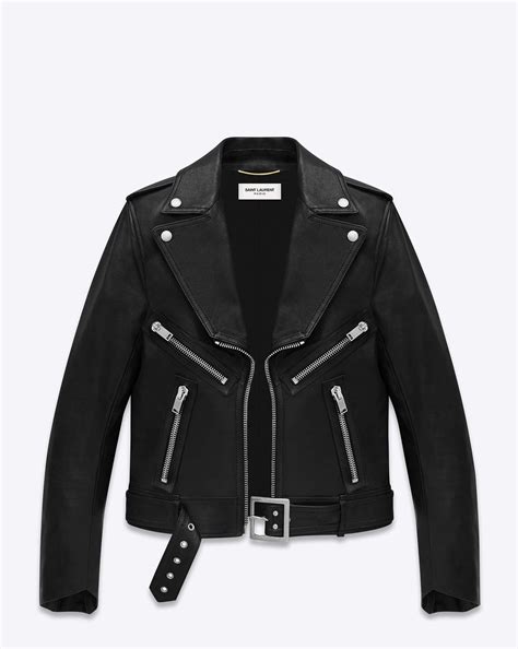 ysl jacket with logo|ysl leather jacket women's.